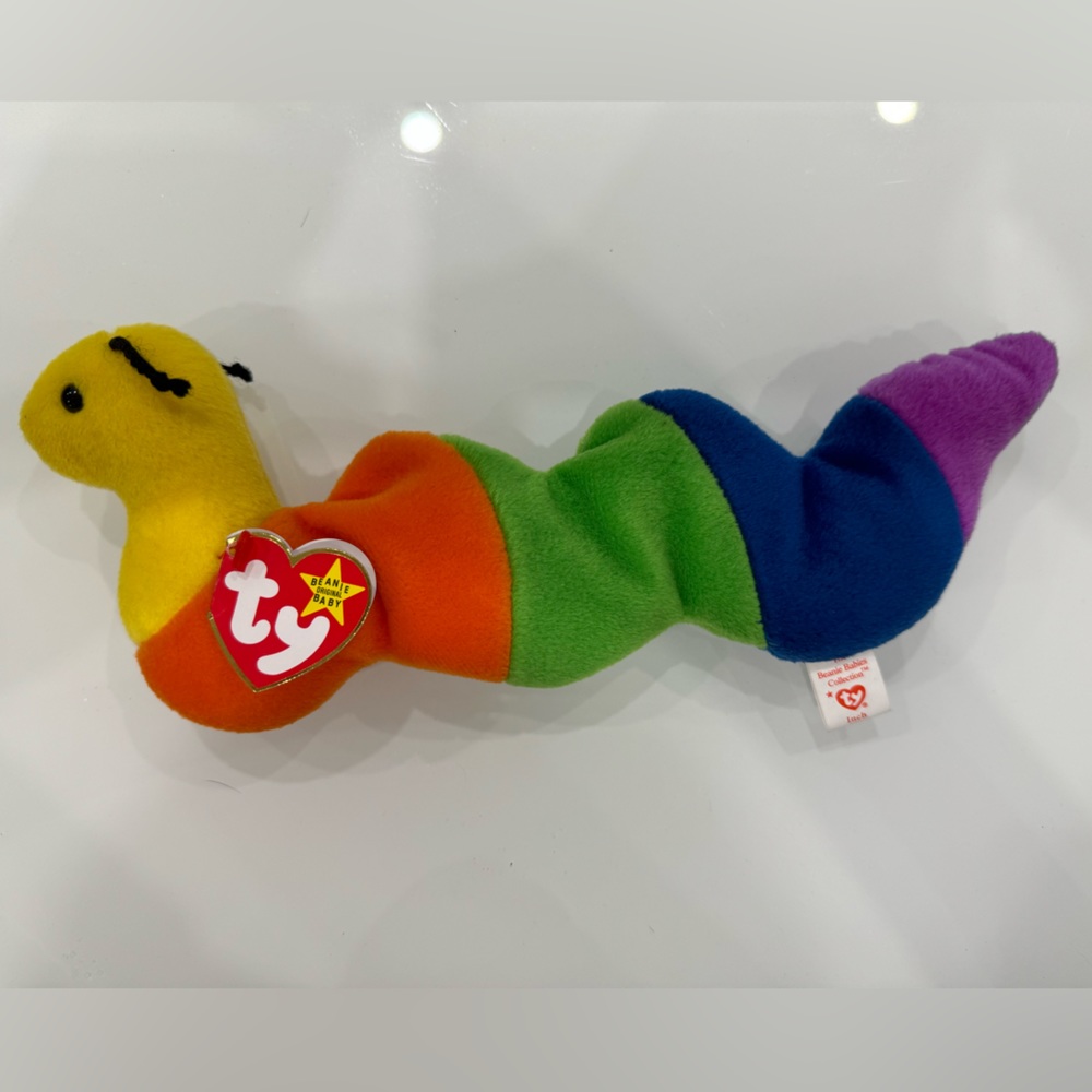 VTG Inch Worm TY original beanie baby RETIRED Errors misprints 1995 Rare Tag